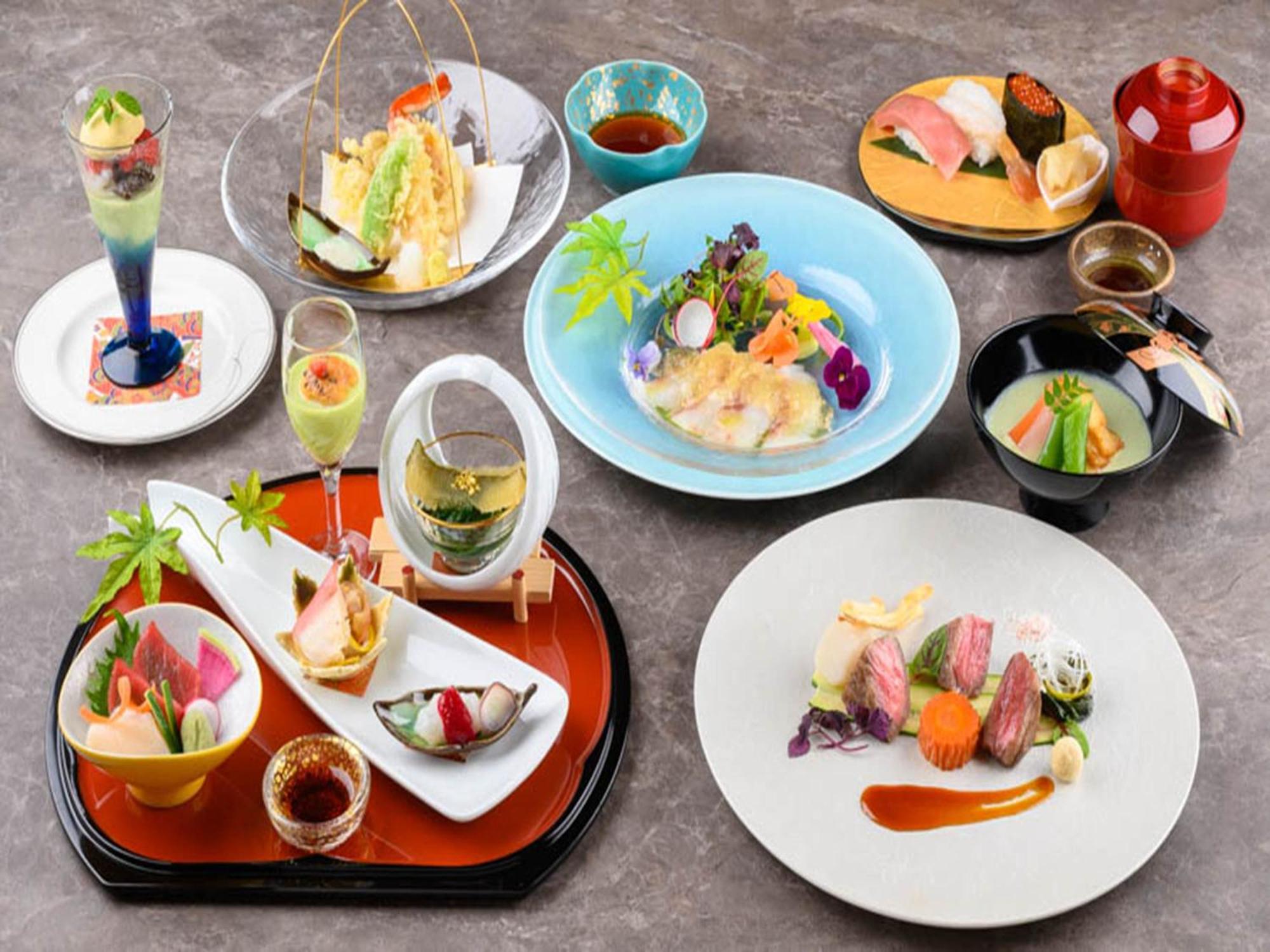 Shin Furano Prince Hotel Ngoại thất bức ảnh A selection of French-influenced Japanese cuisine