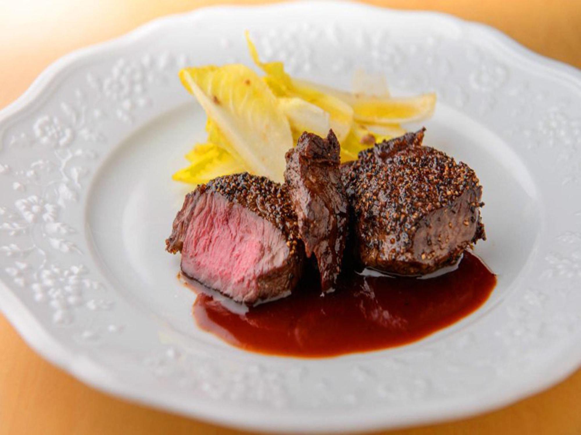 Shin Furano Prince Hotel Ngoại thất bức ảnh A steak prepared using the dry-aging technique